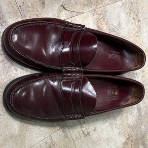 G.H. Bass & Co. Burgundy Leather Penny Loafers